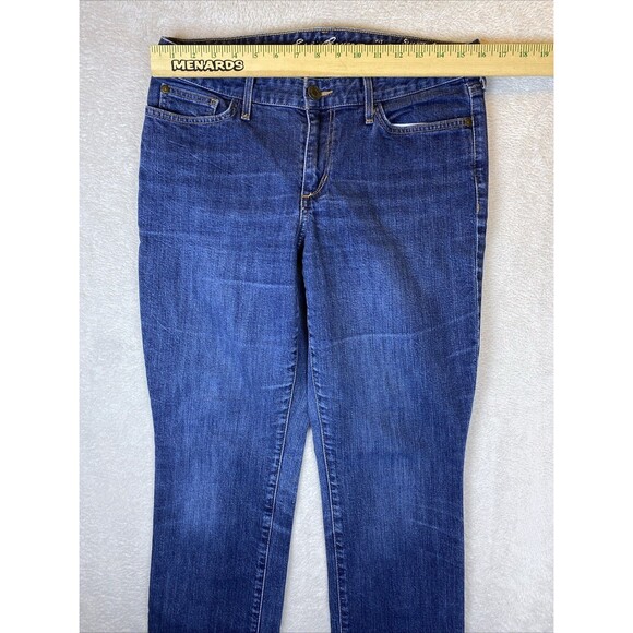 Eddie Bauer Slightly Curvy Straight Jeans Women's 10 Denim Blue Jeans - Picture 4 of 9